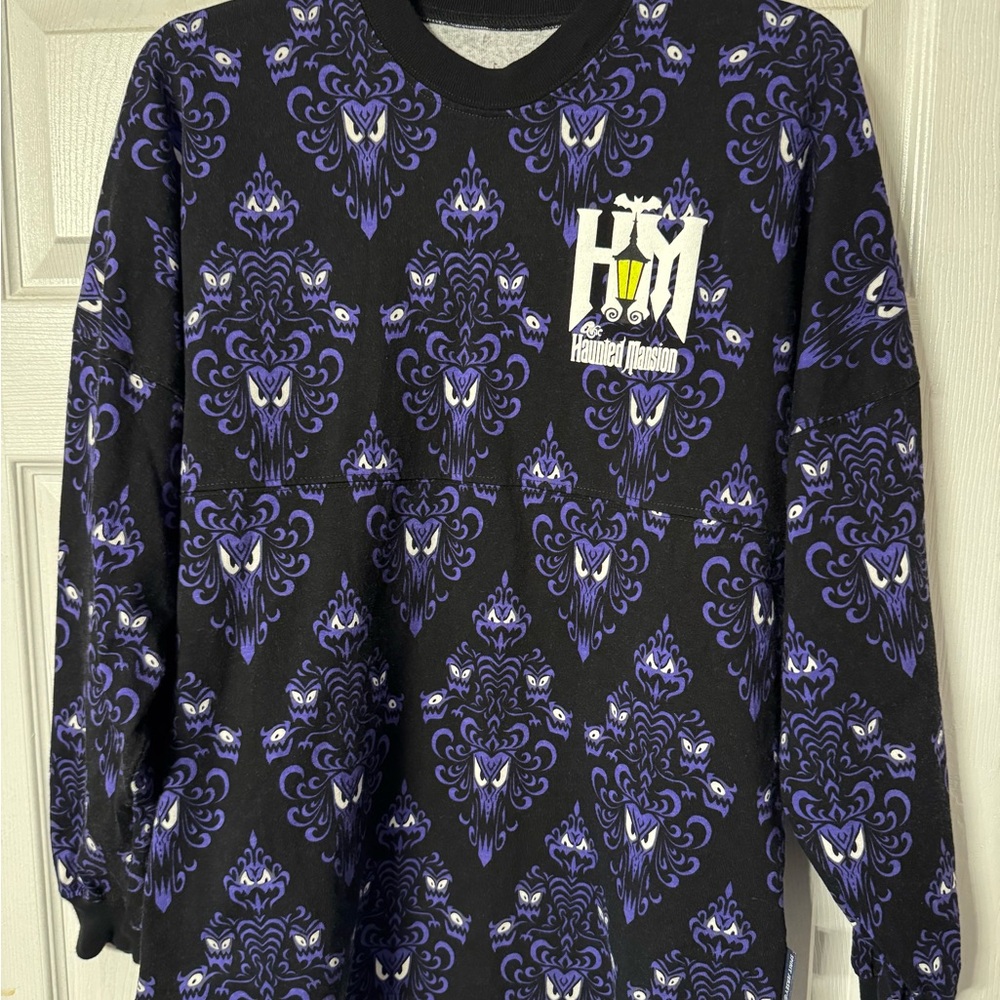 Disney Black & Purple Haunted Mansion Crewneck Sweatshirt